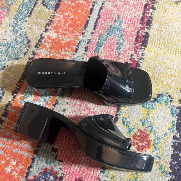 Madden Girl Black pumps rubber size 8.5 - Picture 6 of 6